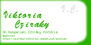 viktoria cziraky business card