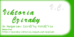 viktoria cziraky business card